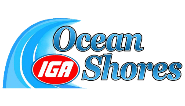 A theme logo of Ocean Shores IGA