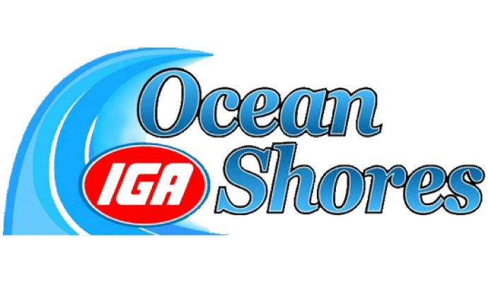 A theme logo of Ocean Shores IGA